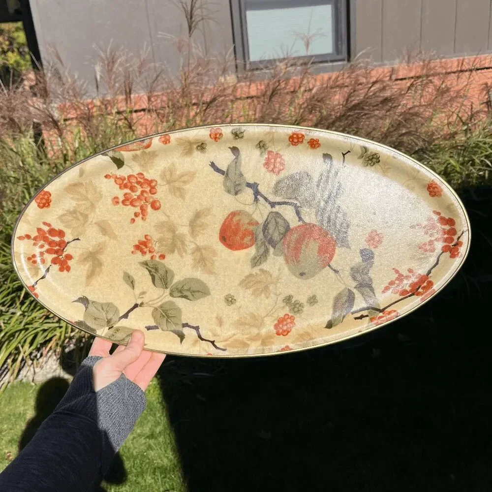 Arnold Designs LTD Chalford Glos Fiberglass Tray Fruit & Berry 1960s England VTG